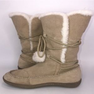 Airwalk Brown Leather Moccasin Boots